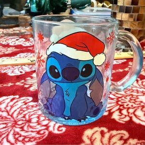 Disney Blue Glass Mug
